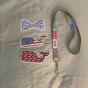 NEW Vineyard Vines Lanyard with FREE sticker